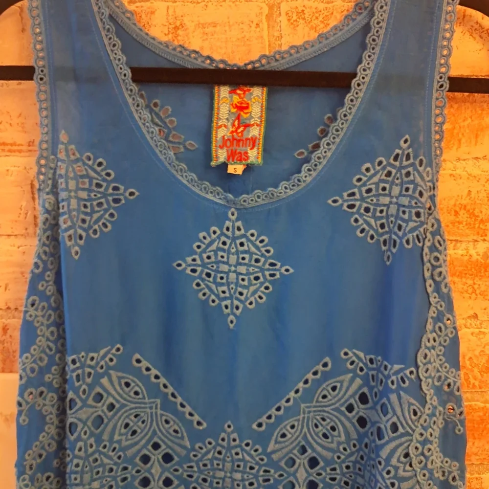 Johnny Was Embroidered Tank Top - Picture 3 of 13